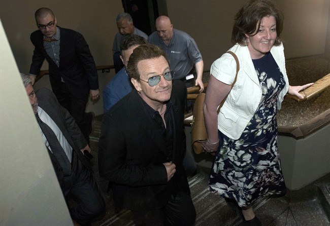 'The world needs more Canada'; U2's Bono meets with leaders in Ottawa | iNFOnews.ca