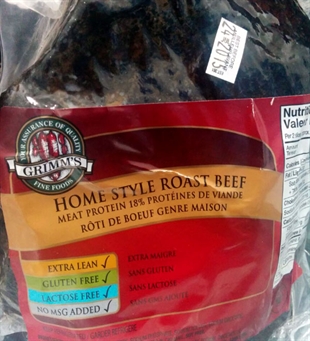 Grimm's Fine Foods Home Style Roast Beef, sold at delis across Canada, recalled | iNFOnews.ca