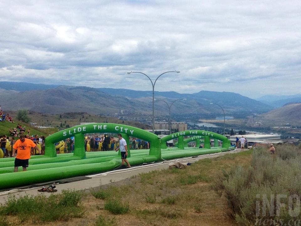 Hundreds hit giant slip and slide in Kamloops | iNFOnews.ca Hundreds hit giant slip and slide in Kamloops | iNFOnews.ca