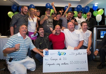 Group of 20 people from Montreal area shares $55-million lottery jackpot | iNFOnews.ca Group of 20 people from Montreal area shares $55-million lottery jackpot | iNFOnews.ca