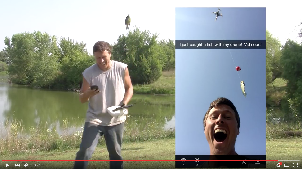 TRENDING NOW: Guy catches fish with drone | iNFOnews.ca