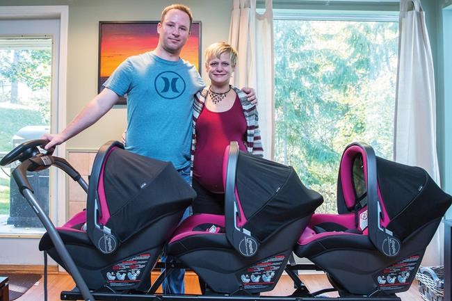 Salmon Arm couple hoping for one baby gets one-in-50-million triplets surprise | iNFOnews.ca Salmon Arm couple hoping for one baby gets one-in-50-million triplets surprise | iNFOnews.ca