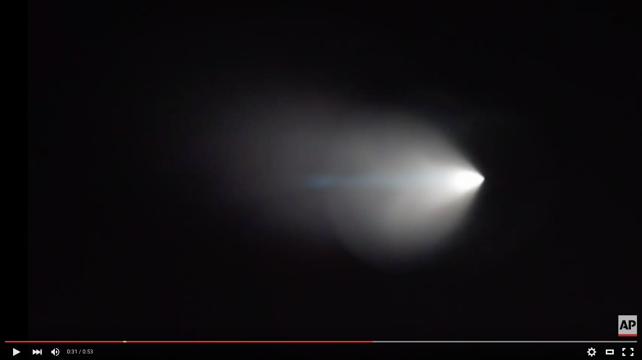Not a UFO: Naval missile test off California creates streaking light | iNFOnews.ca