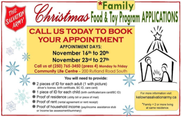 Salvation Army Christmas Food and Toy Program 2015 | iNFOnews.ca