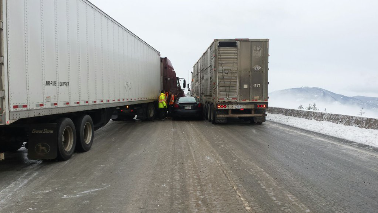 UPDATE: Chaos on the Coquihalla as crashes close highway | iNFOnews.ca