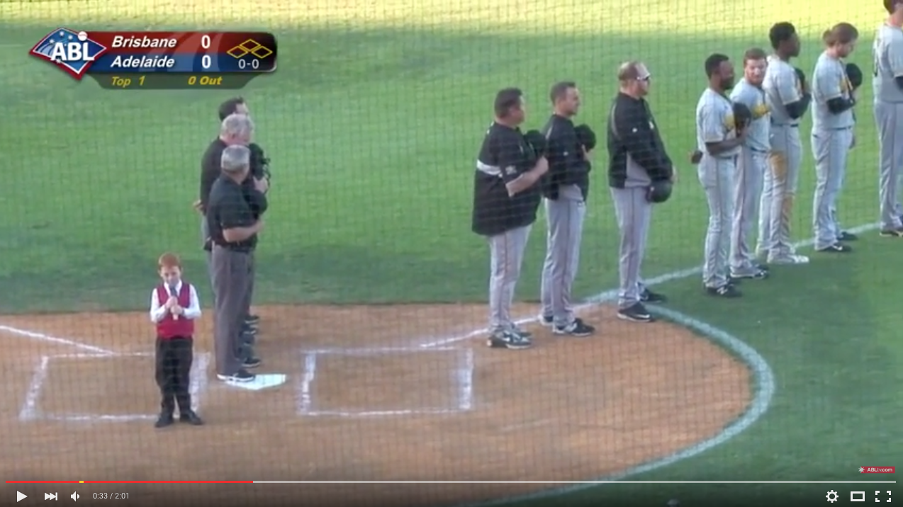 TRENDING NOW: Cute kid battles through hiccups to sing Aussie national anthem | iNFOnews.ca