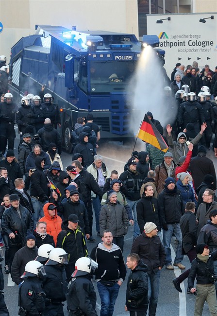 Hundreds demonstrate in Cologne as Merkel pledges new laws following New Year's Eve assaults | iNFOnews.ca