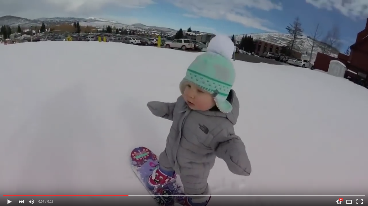 TRENDING NOW: Snowboarding baby; no big deal | iNFOnews.ca