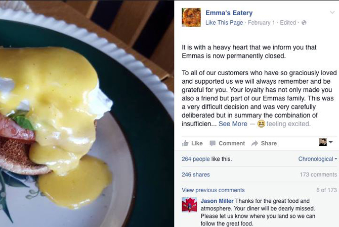 Owner blames 'new generation' of staff for eatery closure, sparks social uproar | iNFOnews.ca