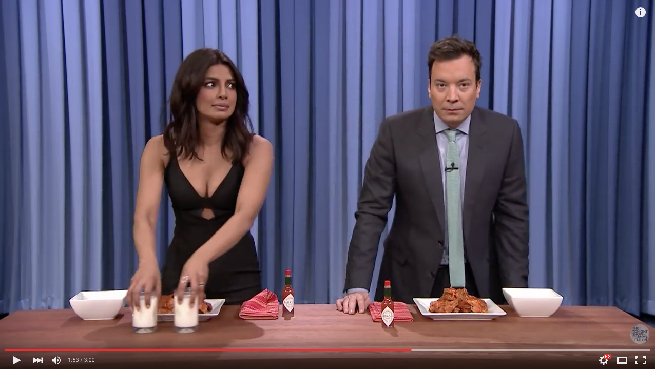 TRENDING NOW: Quantico star in chicken wing eating contest with Jimmy Fallon | iNFOnews.ca TRENDING NOW: Quantico star in chicken wing eating contest with Jimmy Fallon | iNFOnews.ca