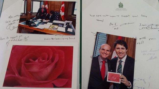 Man who got homophobic Valentine at work gets new card signed by Justin Trudeau | iNFOnews.ca