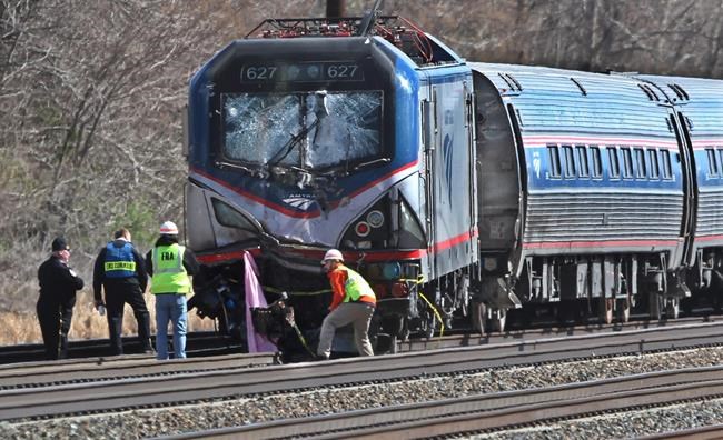 Two killed after Amtrak train hits backhoe, derails near Philadelphia | iNFOnews.ca