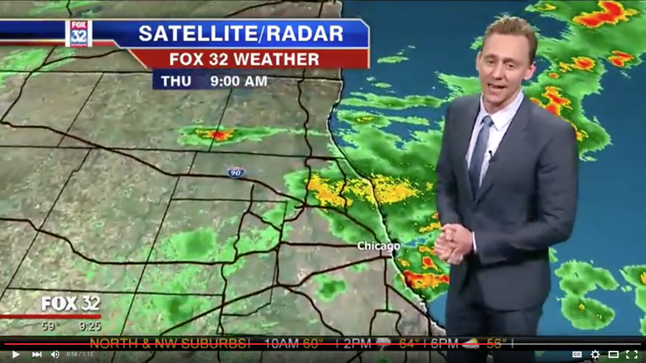 TRENDING NOW: Tom Hiddleston does the weather | iNFOnews.ca