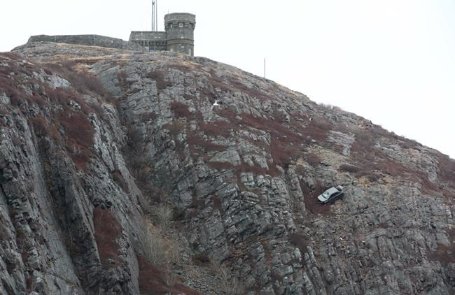 Young woman in hospital after car plunges over Signal Hill cliff | iNFOnews.ca