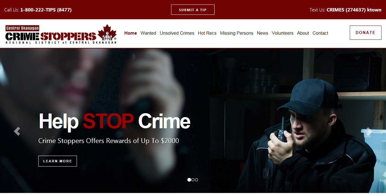 Central Okanagan Crime Stoppers launches new, mobile-friendly website | iNFOnews.ca Central Okanagan Crime Stoppers launches new, mobile-friendly website | iNFOnews.ca