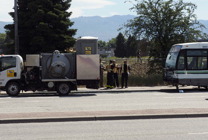 200 litres of human waste spilled onto Harvey Avenue | iNFOnews.ca