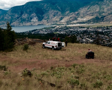Injured off-road motorcyclist rescued in hills east of Penticton | iNFOnews.ca Injured off-road motorcyclist rescued in hills east of Penticton | iNFOnews.ca