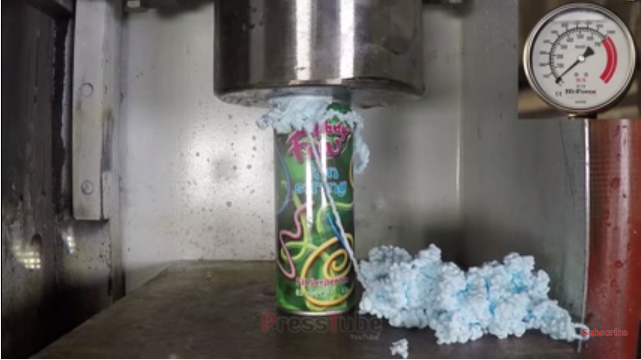 TRENDING NOW: Crushing silly string with a hydraulic press | iNFOnews.ca