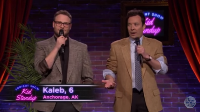 TRENDING NOW: Seth Rogan and Jimmy Fallon standup with kid jokes | iNFOnews.ca
