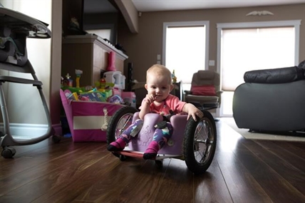 'Nothing can stop her:' paralyzed Edmonton tot a whiz in homemade wheelchair | iNFOnews.ca 'Nothing can stop her:' paralyzed Edmonton tot a whiz in homemade wheelchair | iNFOnews.ca