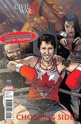 Justin Trudeau debuts on Marvel cover alongside Canadian superheroes, Iron Man | iNFOnews.ca