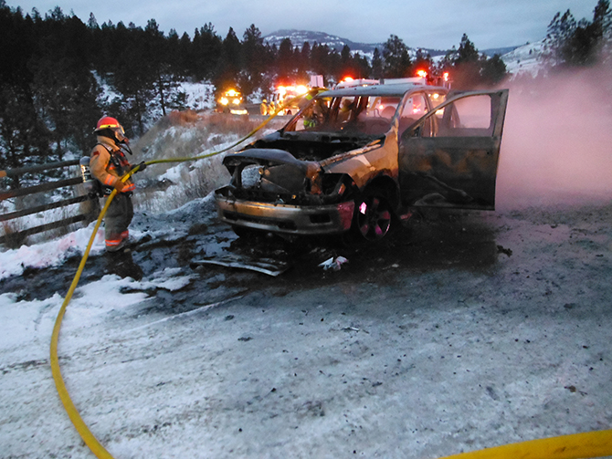 Kaleden firefighters put out mysterious truck blaze | iNFOnews.ca