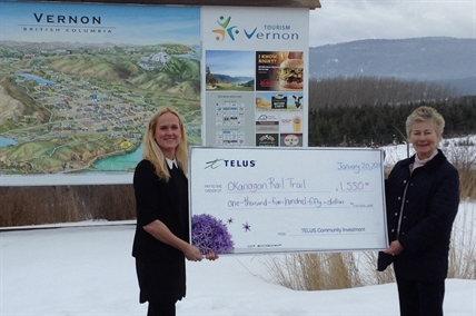 Telus 'Fibre for Good' supports Okanagan Rail Trail | iNFOnews.ca