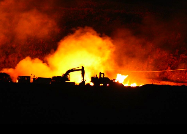 Homes near landfill fire still on evacuation alert | iNFOnews.ca