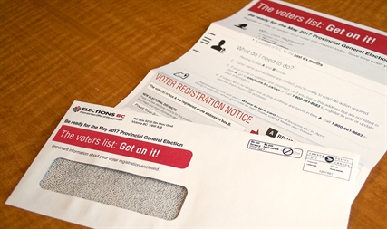 B.C. voter registration notices are in the mail | iNFOnews.ca