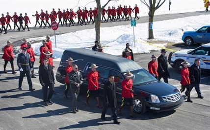 Mourners gather in Quebec for funeral of RCMP constable killed in collision | iNFOnews.ca