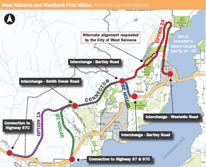 Transportation ministry narrows route options for second crossing of Okanagan Lake | iNFOnews.ca