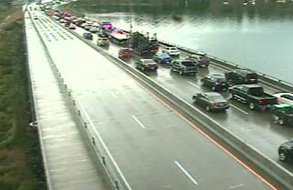 Accident slows traffic on William R. Bennett Bridge | iNFOnews.ca