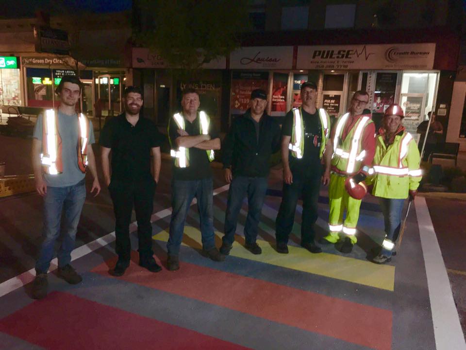 Check out Vernon's new rainbow crosswalk | iNFOnews.ca Check out Vernon's new rainbow crosswalk | iNFOnews.ca