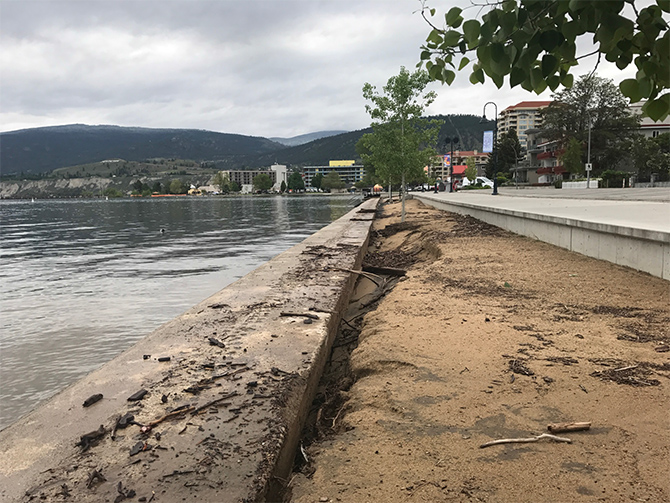 FLOOD WATCH 2017: Wave action damage on Okanagan Lake in Penticton | iNFOnews.ca FLOOD WATCH 2017: Wave action damage on Okanagan Lake in Penticton | iNFOnews.ca
