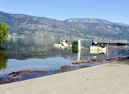 Gusty winds threaten as Okanagan Lake continues to rise | iNFOnews.ca
