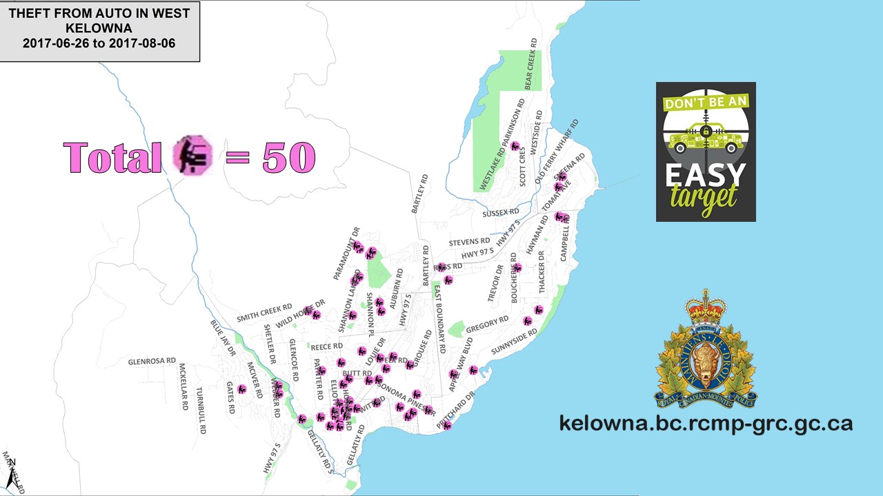 Theft from vehicle incidents double in West Kelowna | iNFOnews.ca Theft from vehicle incidents double in West Kelowna | iNFOnews.ca