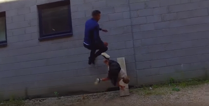 TRENDING NOW: Father, daughter parkour to the party | iNFOnews.ca