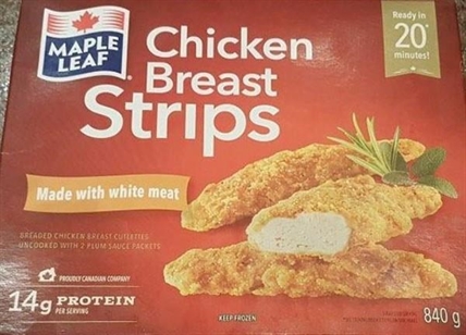 Maple Leaf recalls chicken breast strips due to possible bacteria | iNFOnews.ca Maple Leaf recalls chicken breast strips due to possible bacteria | iNFOnews.ca