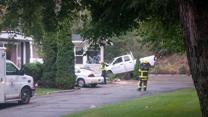 Truck slams into mobile, close call for Westsyde woman | iNFOnews.ca