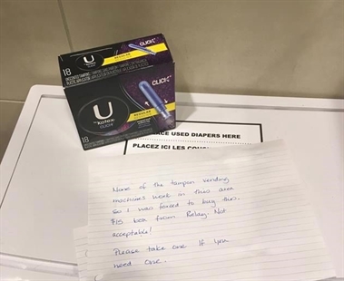 Shock at pricey tampons at Calgary airport | iNFOnews.ca