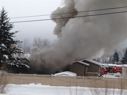 Fire destroys mobile home in West Kelowna | iNFOnews.ca