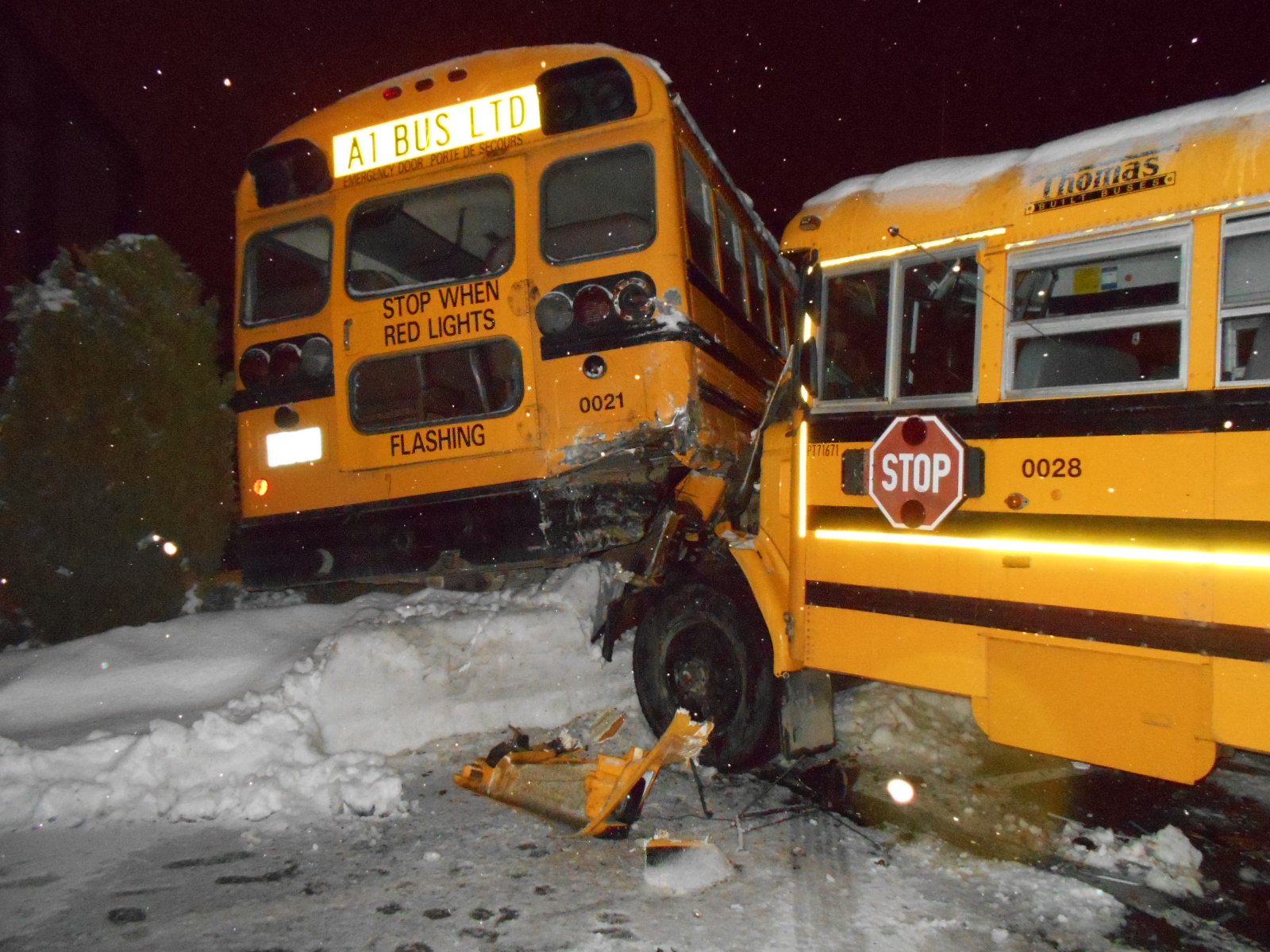 Kelowna teens play demolition derby with school buses | iNFOnews.ca