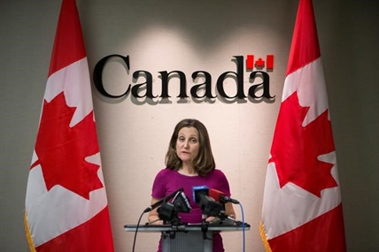 Canada will not bend to U.S. steel tariff pressure in NAFTA talks, says Freeland | iNFOnews.ca