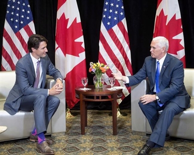 Trudeau to meet U.S. vice-president amid NAFTA talks, Syria strikes | iNFOnews.ca