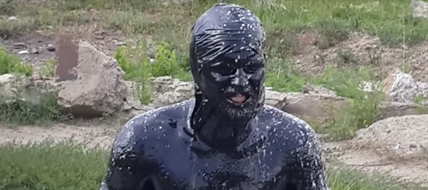 TRENDING NOW: Crazy man jumps into oil pool | iNFOnews.ca
