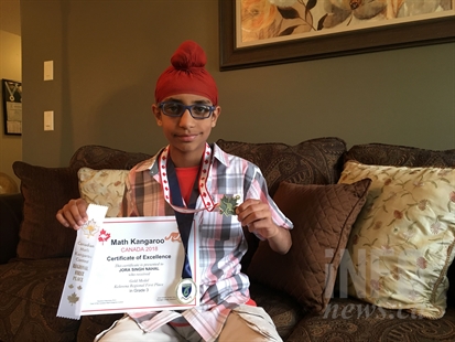 Are you smarter than this third-grader? Kamloops whiz kid takes home gold in math competition | iNFOnews.ca