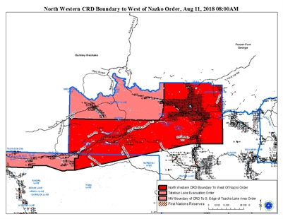 Cariboo district expands evacuation order for Shag Creek wildfire | iNFOnews.ca