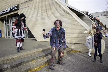iN PHOTOS: Kamloops zombie walk a "spontaneous community theatre" event | iNFOnews.ca