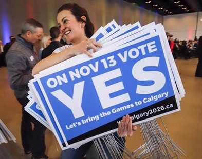 Calgarians asked for 2026 'yea' or 'nay' in Winter Games plebiscite | iNFOnews.ca