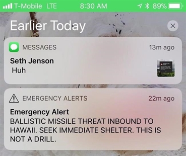 Months after false Hawaii missile alert, Canada 'finalizing' warning protocol | iNFOnews.ca